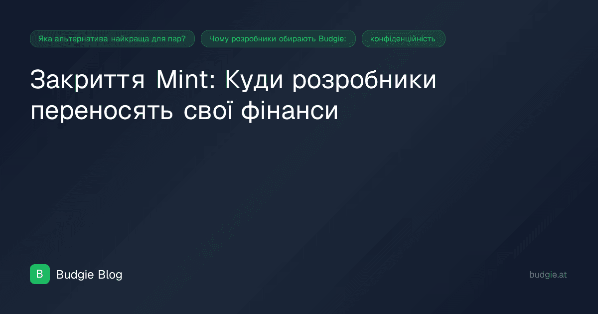 Закриття Mint: Куди розробники переносять свої фінанси